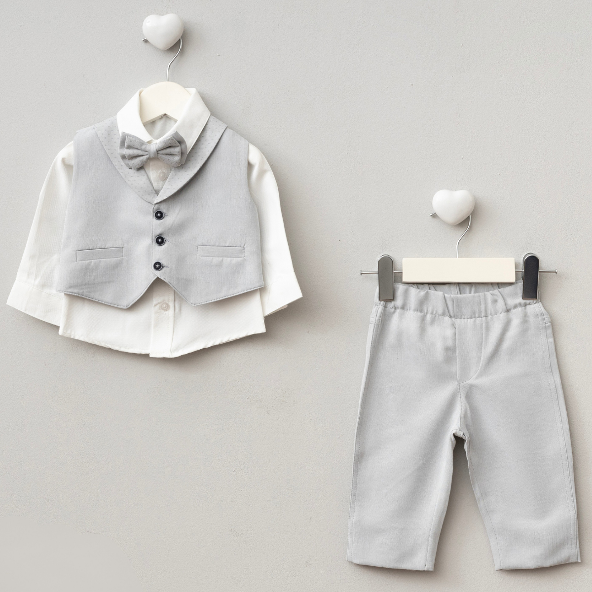 PUGİ ERKEK 0/3-3/6 AY PUANLI YAKALI MEVLÜT TAKIMI