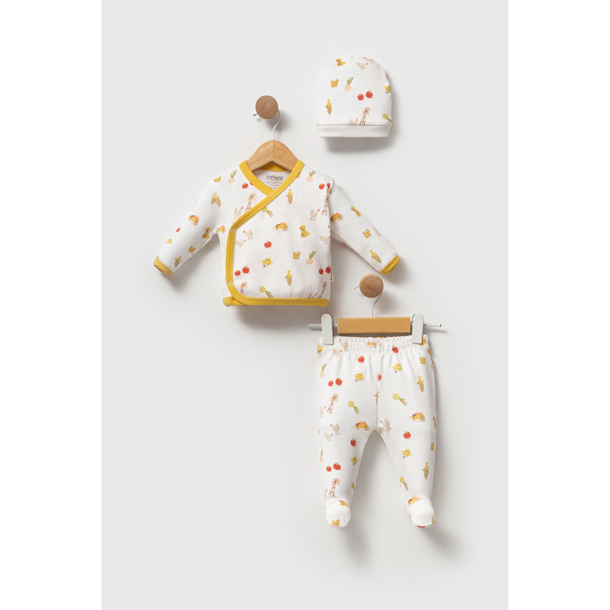 TİFFANY KIZ 0-3 AY STRAWBERRY 3LÜ ZIBIN SET