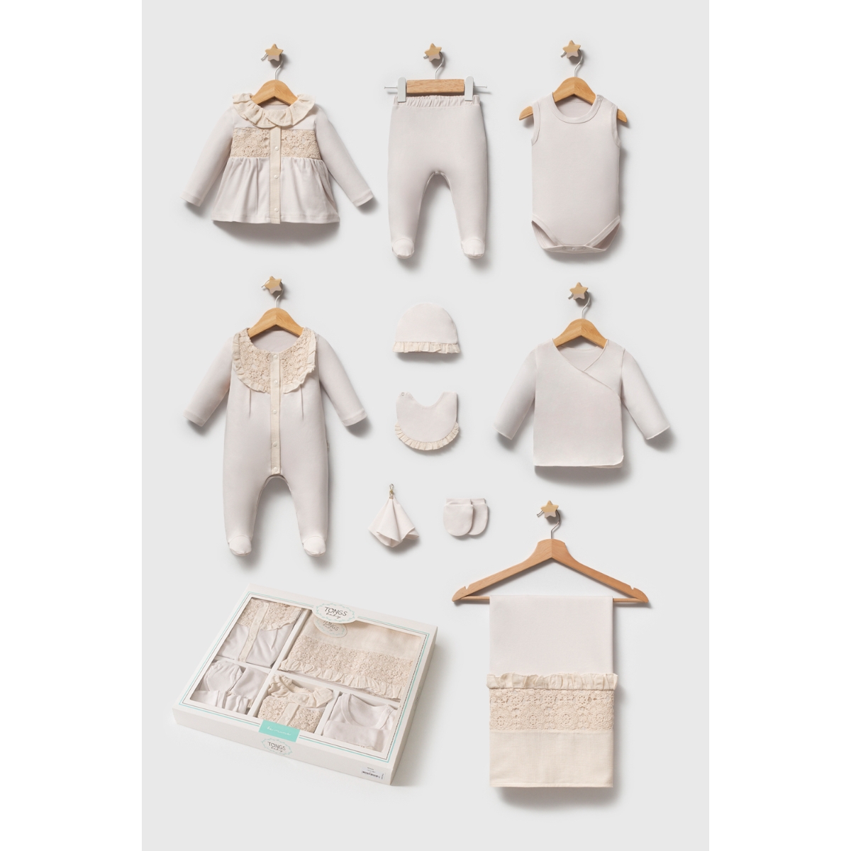 TONGS BABY KIZ 0-3 AY 10LU SET