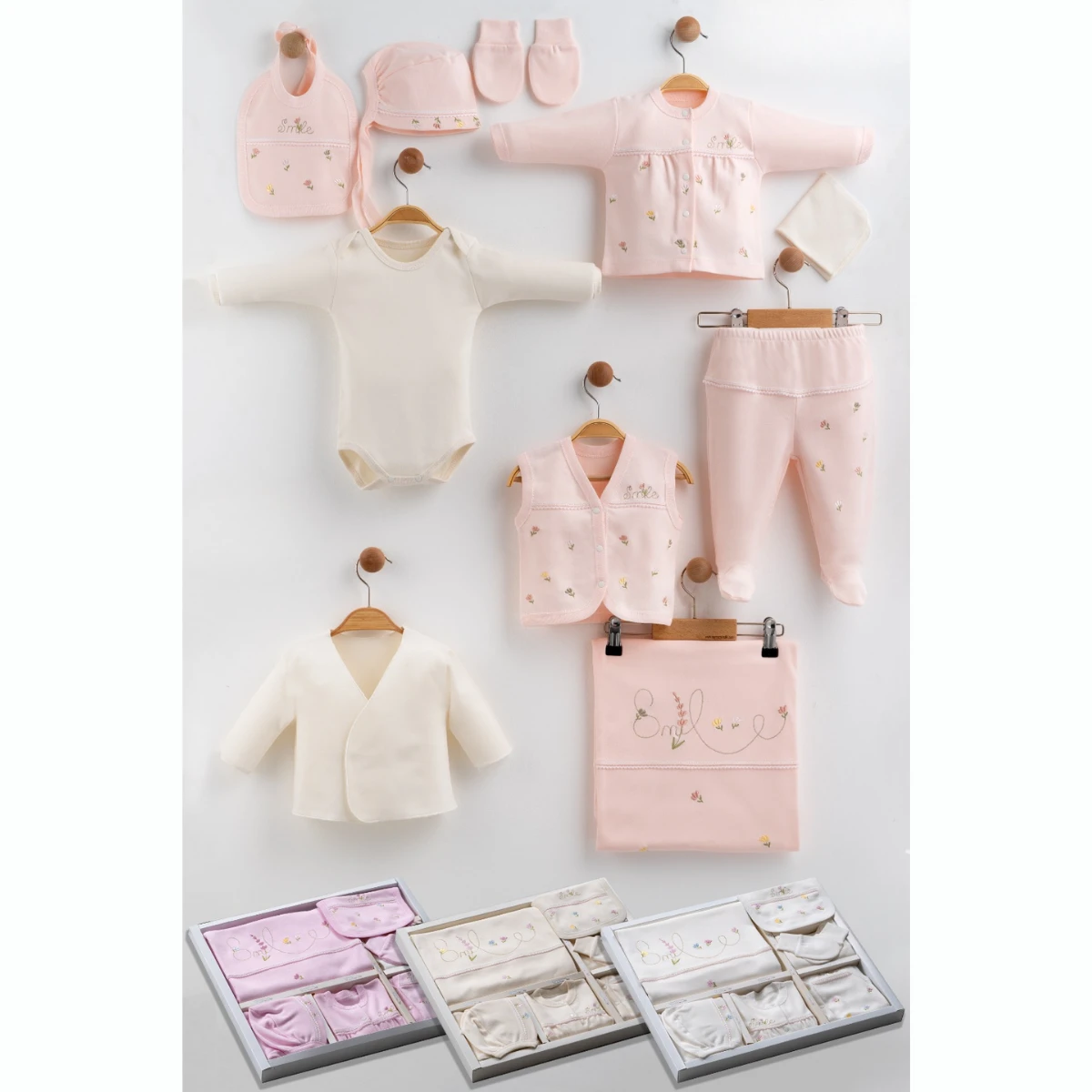 TONTON BEBE KIZ 0-3 AY SMİLE 10LU SET
