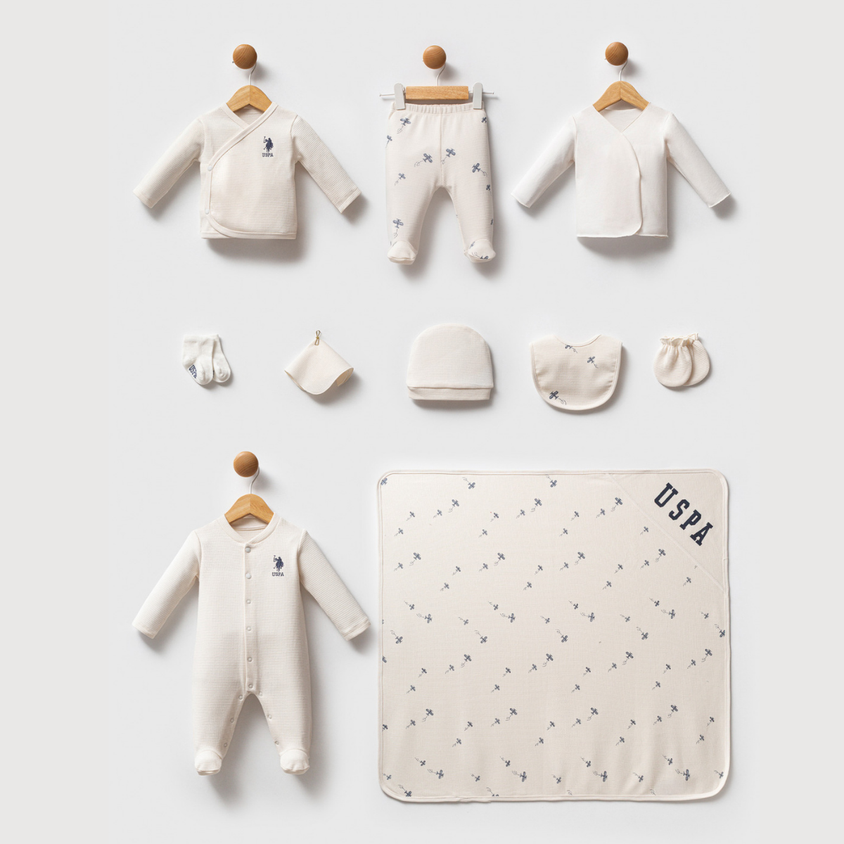 US POLO ERKEK 0-3 AY 10LU ZIBIN SET