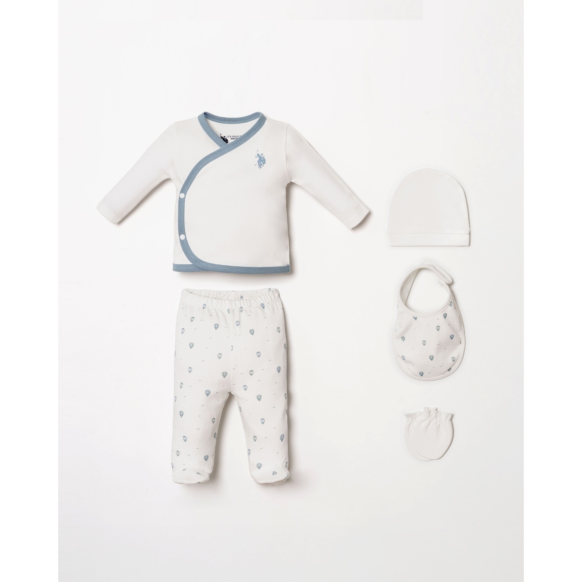 US POLO ERKEK 0-3 AY 5Lİ ZIBIN SET