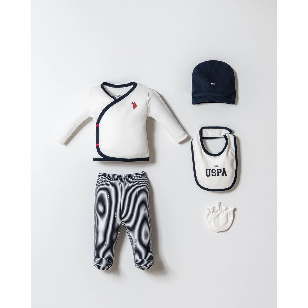 US POLO ERKEK 0-3 AY 5Lİ ZIBIN SET