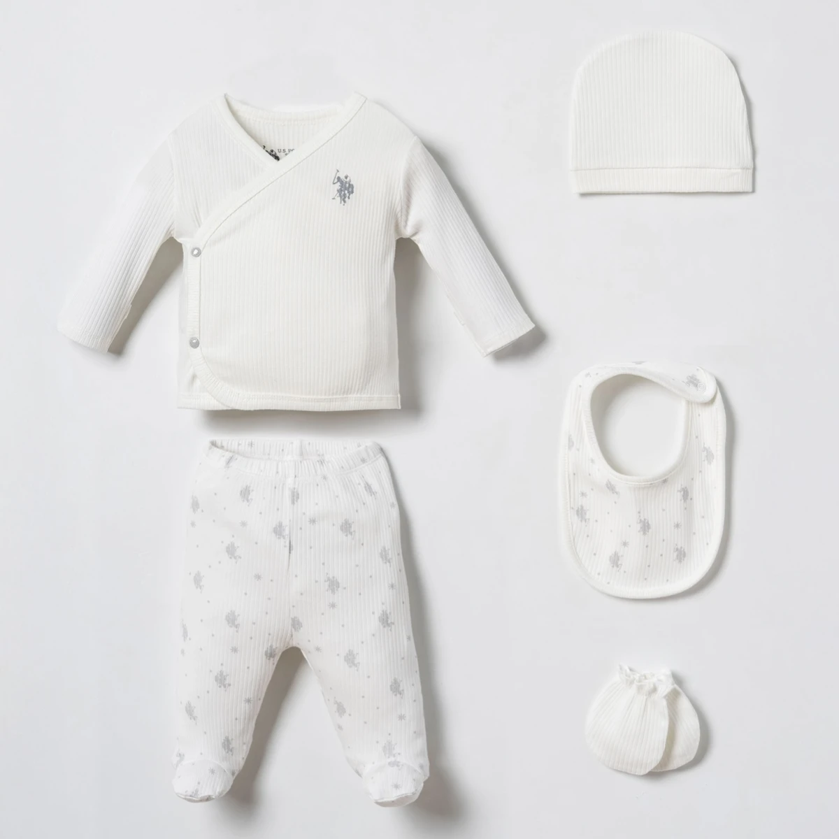 US POLO ERKEK 0-3 AY 5Lİ ZIBIN SET