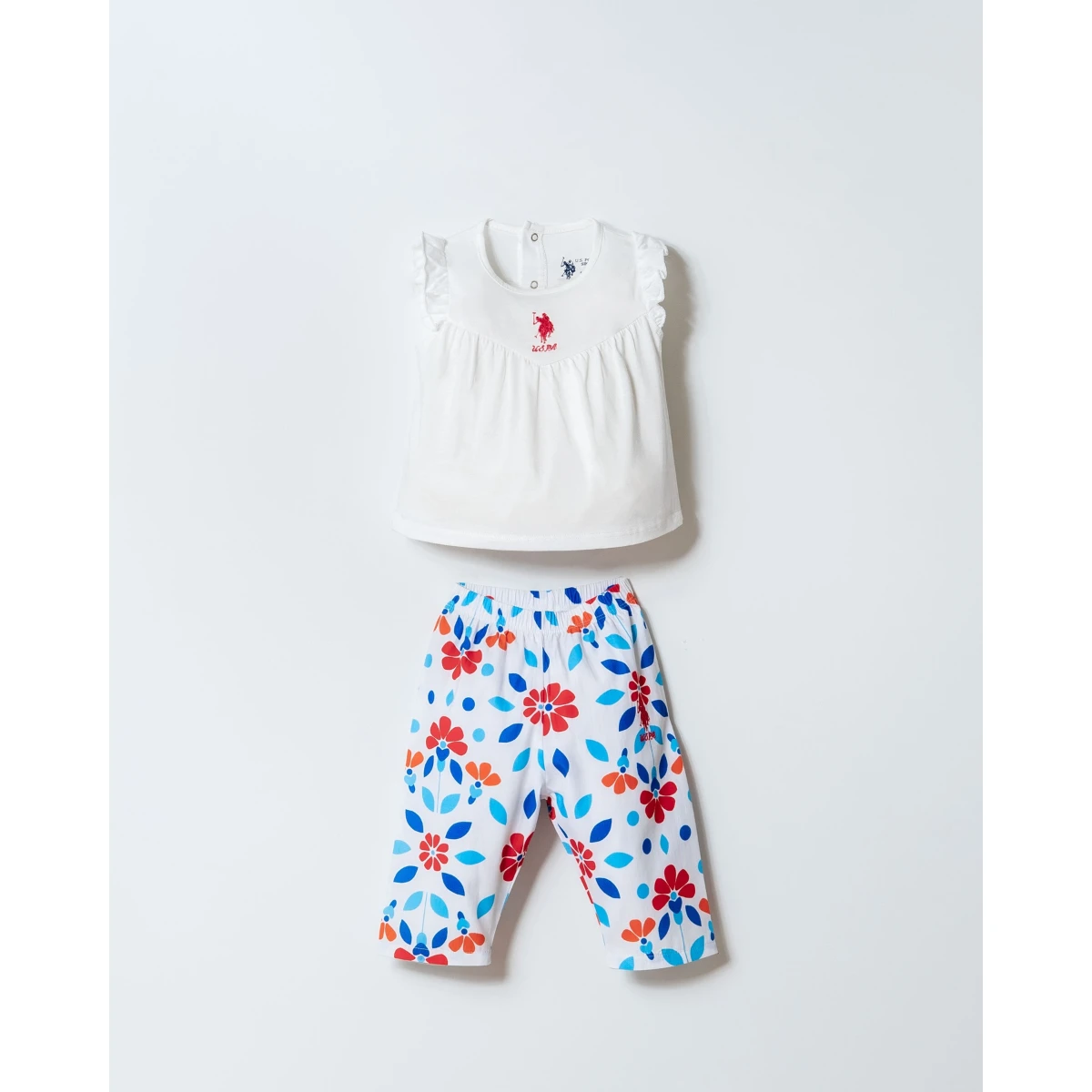 US POLO KIZ 6-9-12-18-24-36 AY 2Lİ TAKIM