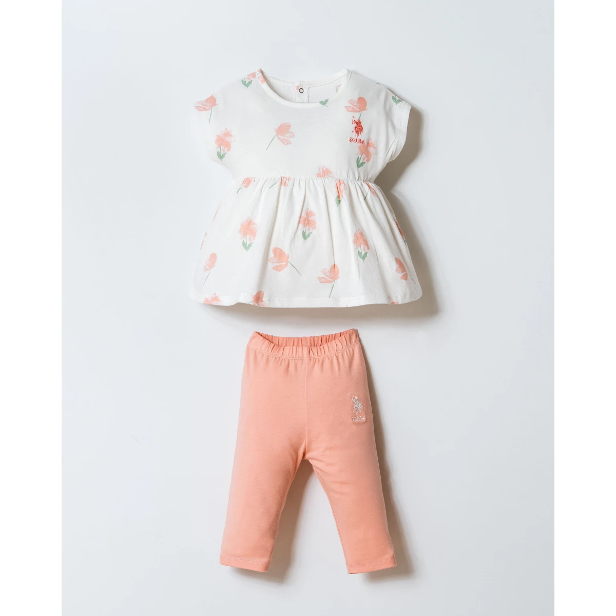 US POLO KIZ 6-9-12-18-24-36 AY 2Lİ TAKIM