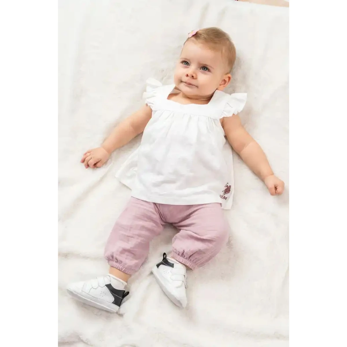 US POLO KIZ 6-9-12-18-24-36 AY 2Lİ TAKIM