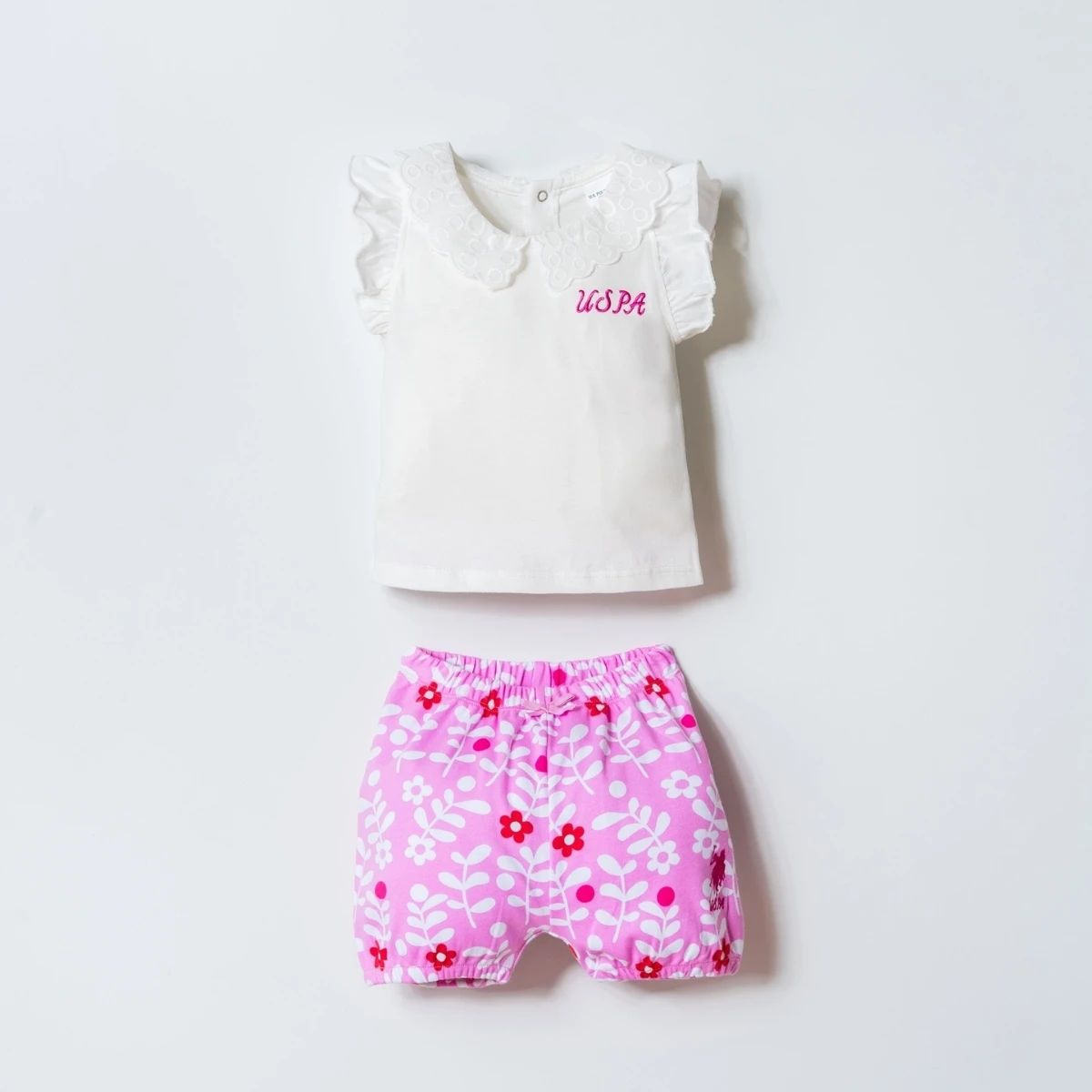 US POLO KIZ 6-9-12-18-24-36 AY 2Lİ TAKIM