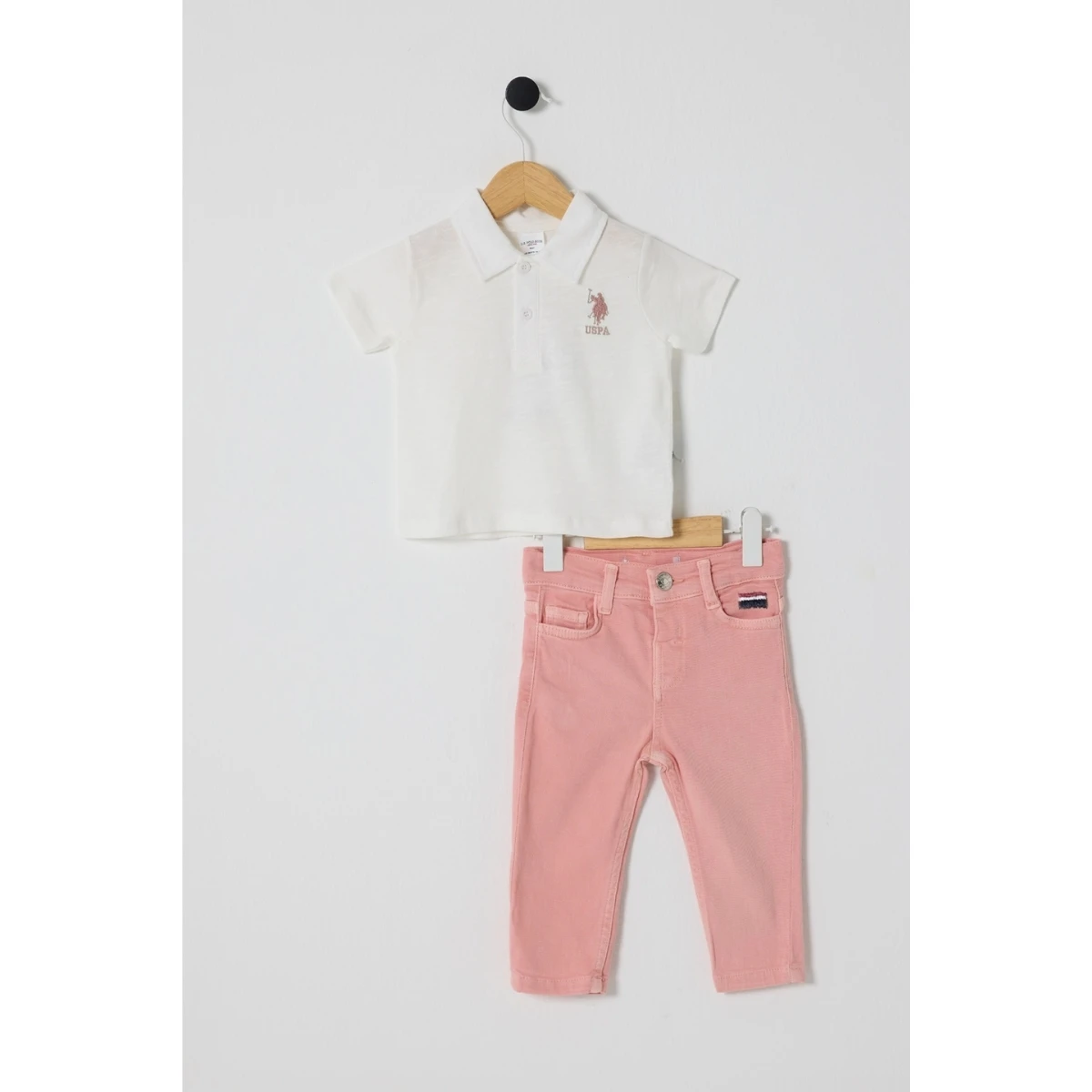 US POLO KIZ 9-12-18-24-36 AY 2Lİ TAKIM