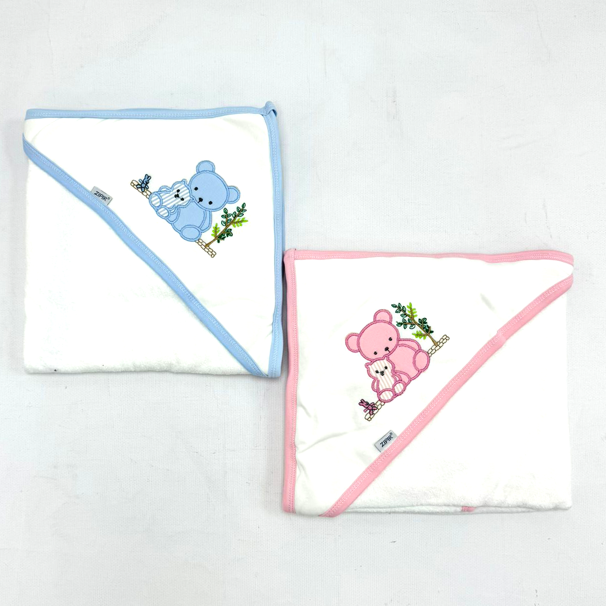 ZIPIR UNISEX 80*85 CM AĞAÇLI AYI SİLGİ HAVLU