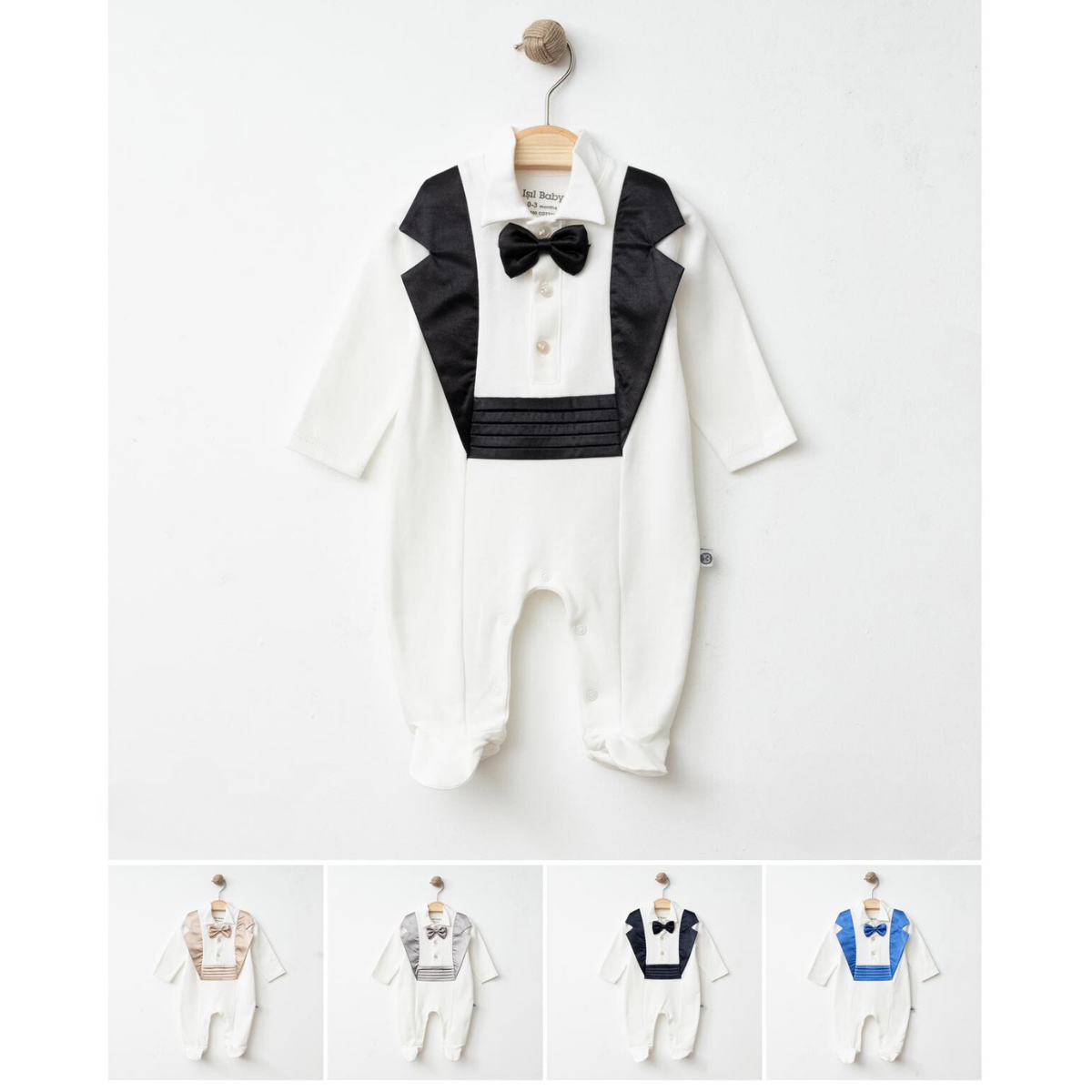 IŞIL BABY ERKEK 3-6-9 AY SMOKİN TULUM