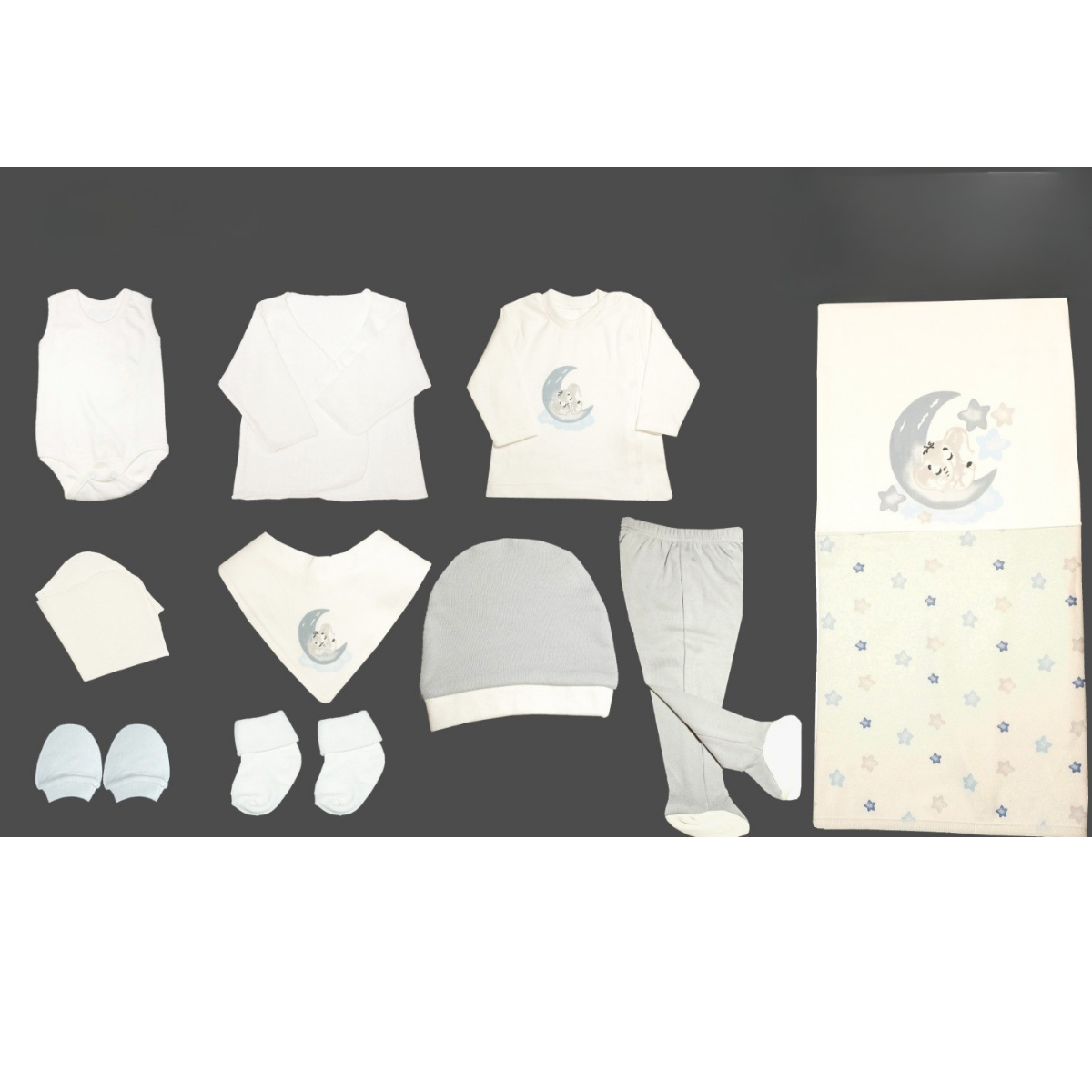 NENNY BABY UNISEX 0-3 AY FİLLİ AY 10LU SET