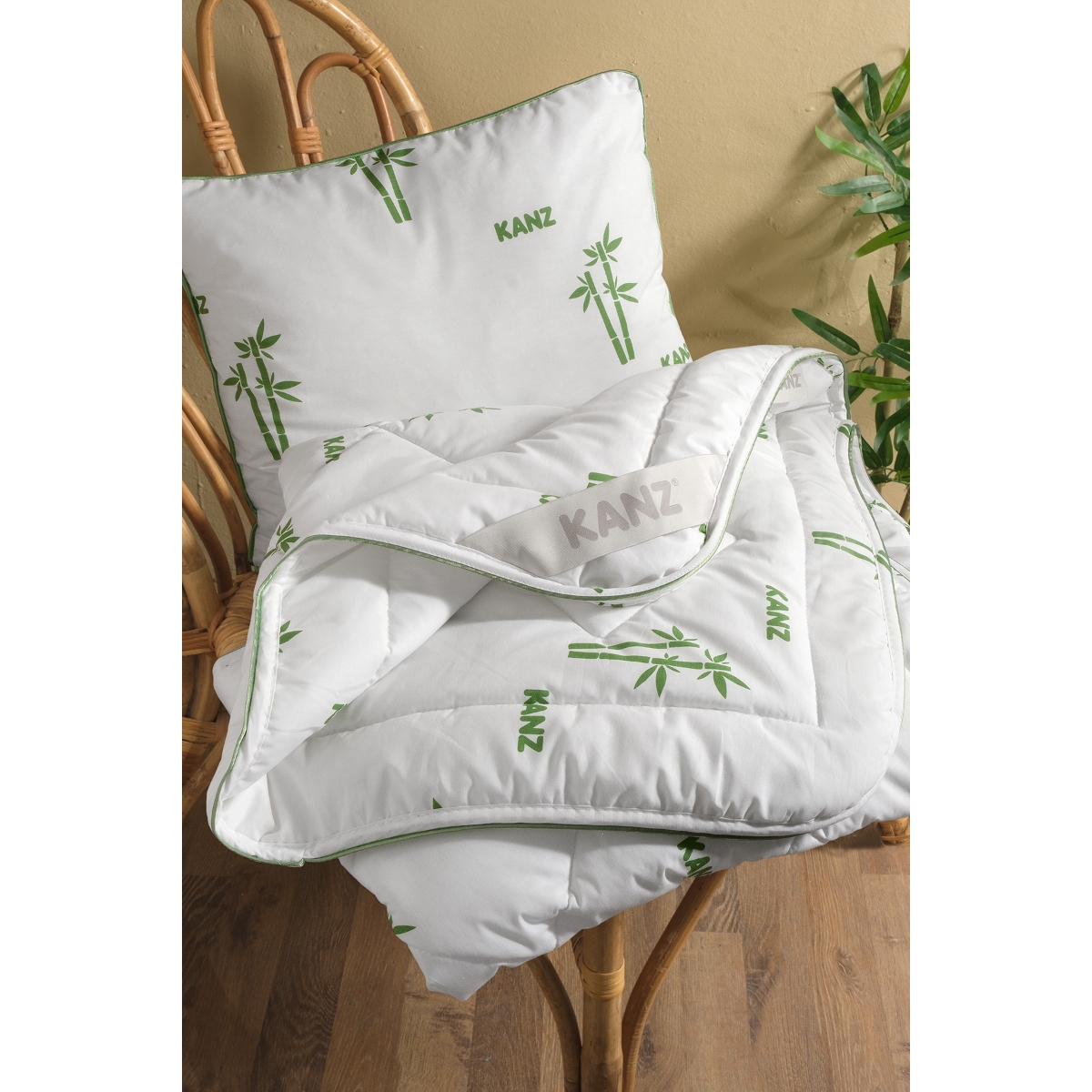 KANZ UNISEX 95*145 CM BAMBU DOLGULU YORGAN