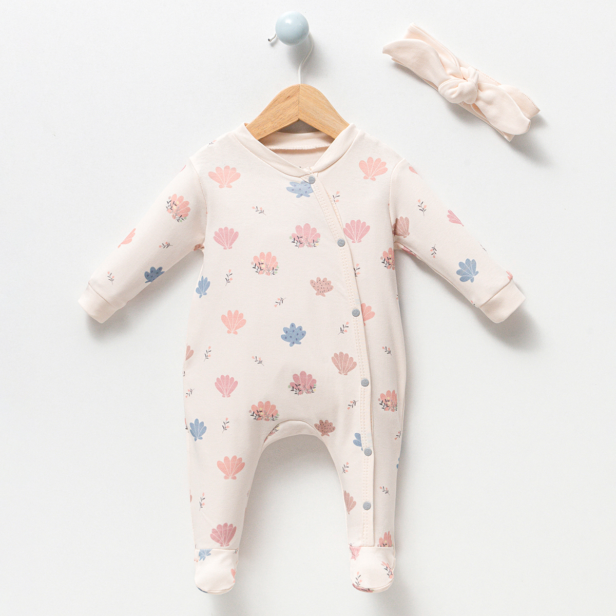 ESYA BABY UNISEX 3-6-9 AY İSTİRİDYE PATİKLİ TULUM
