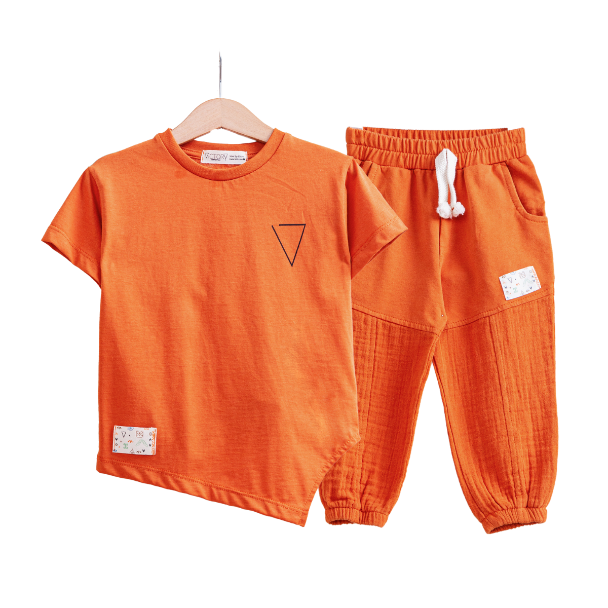 BABY COOL ERKEK 2-3-4-5 YAŞ V BASKI TSHIRT TAKIM