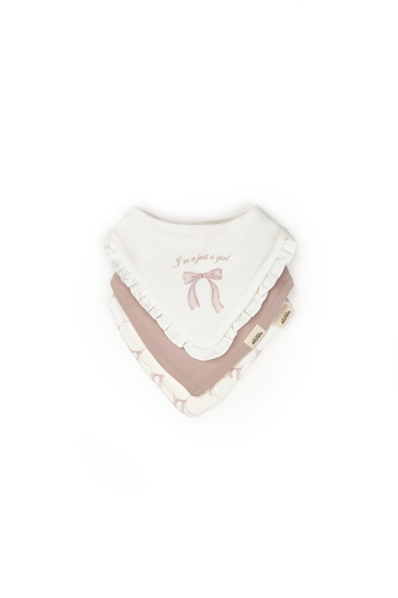 BABYCOSY ORGANIC KIZ 0-6 AY BOW 3LÜ FULAR