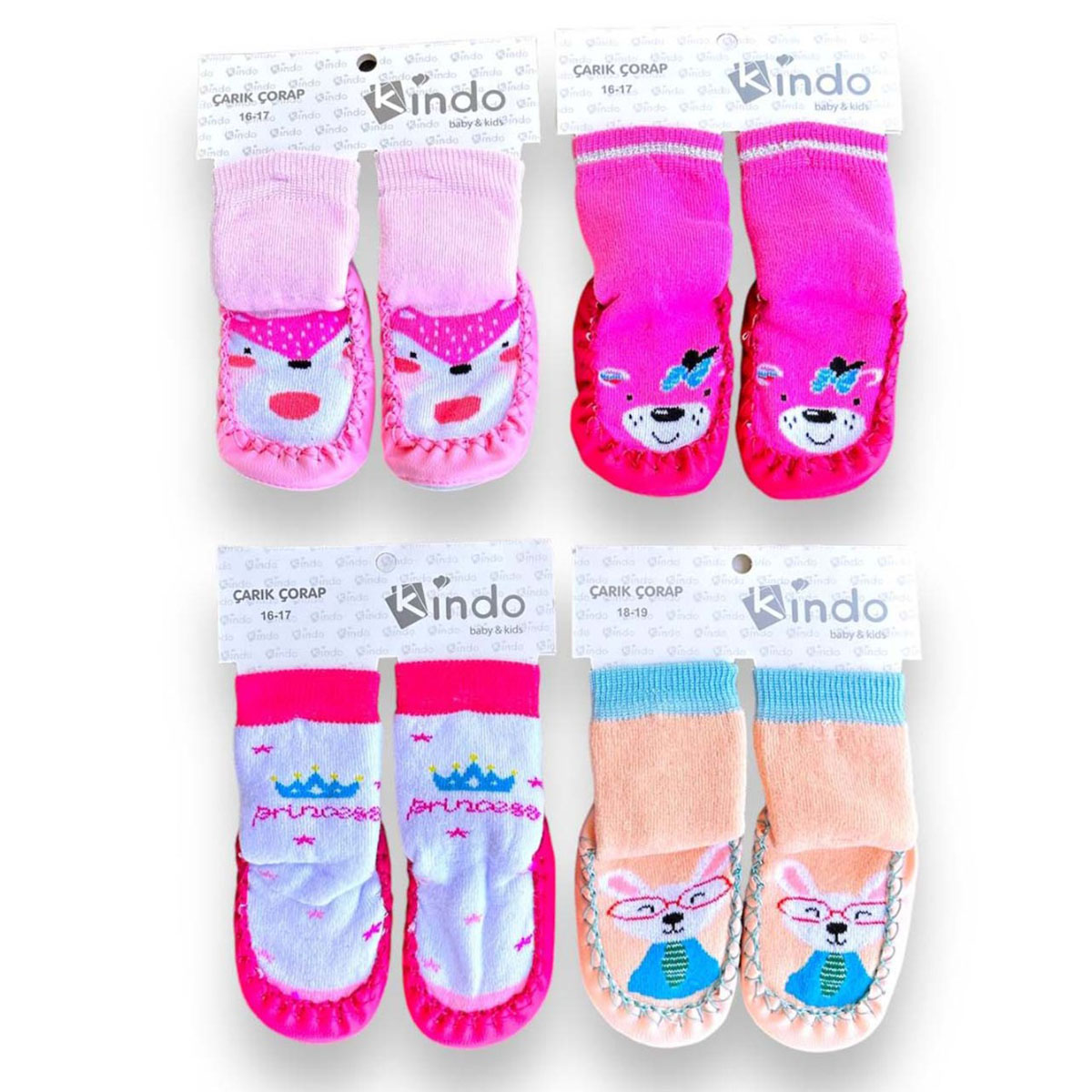 KİNDO BABY KIZ 16-17-18-19-20-21 NU ÇARIK PATİK
