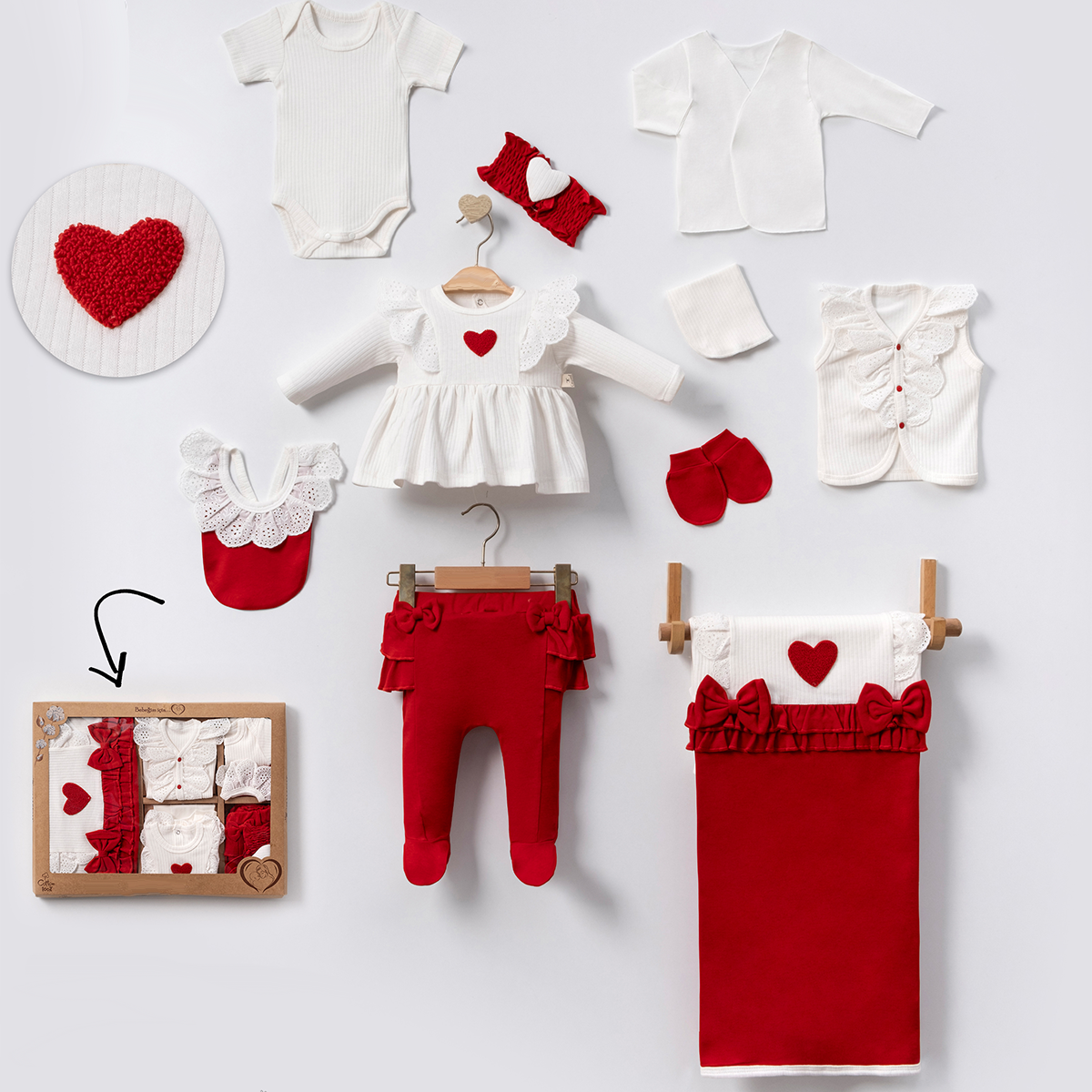 MİNİ CAYZEN KIZ 0-3 AY LOTTIE 10LU SET