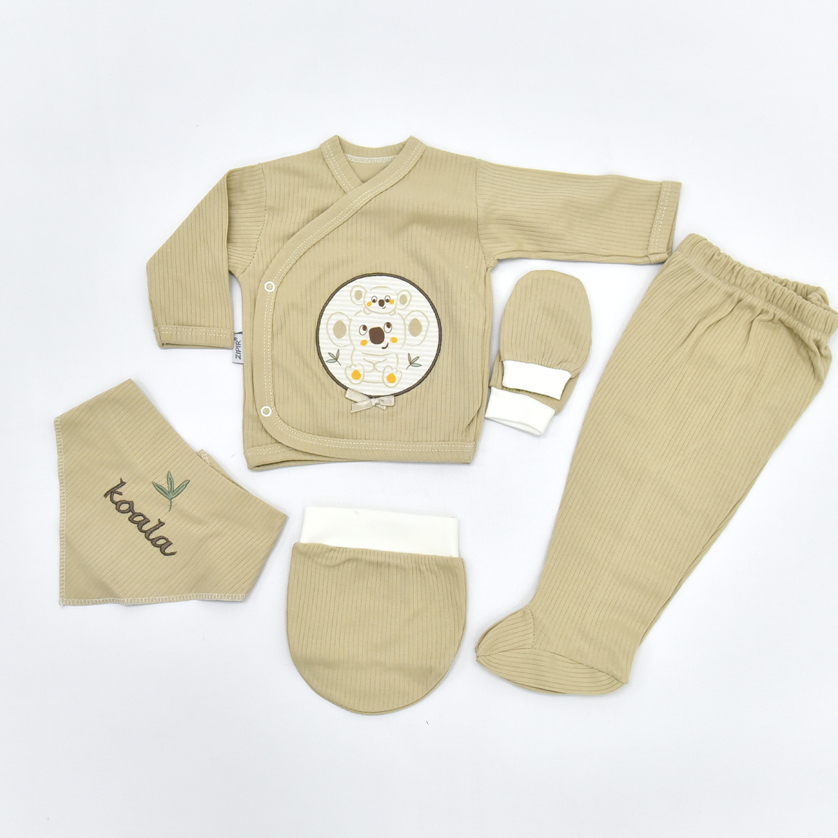 ZIPIR UNISEX 0-3 AY KOALA 5Lİ SET
