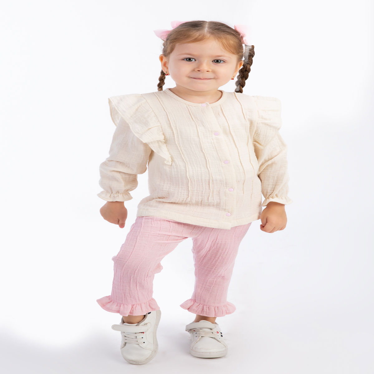 BEYAZ BEBEK KIZ 9-12-18-24 AY ÇIMALI FIRFIRLI TKM