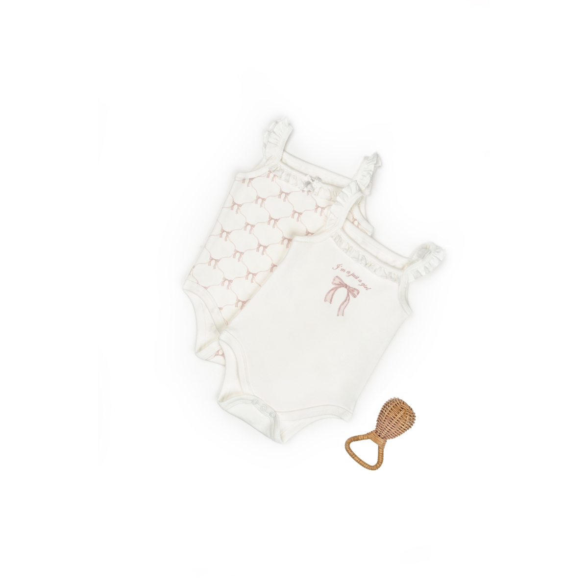 BABYCOSY KIZ 6-9-12-18-24 AY BOW KOLSUZ 2Lİ BODY