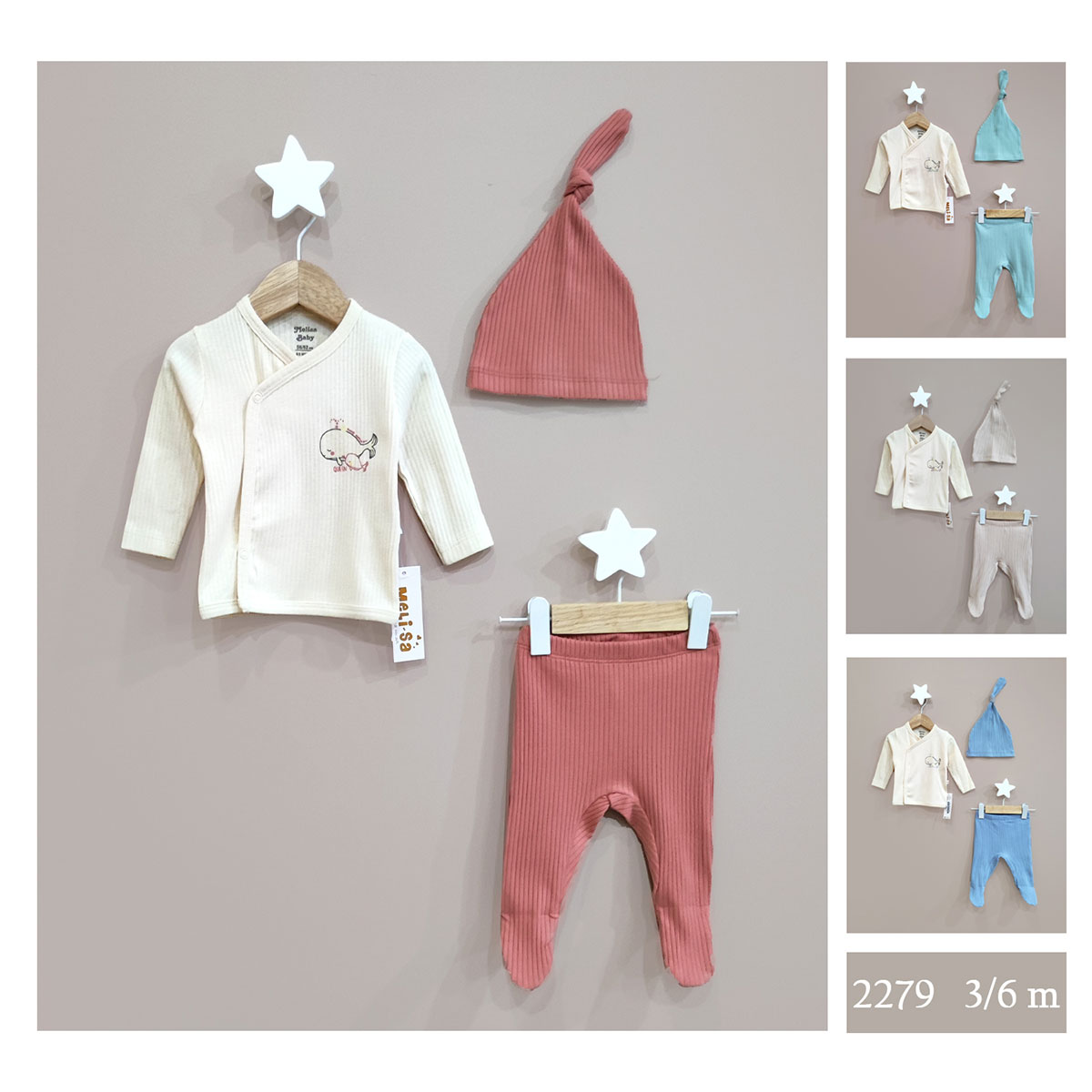 BALİNA BASKILI 2Lİ TAKIM