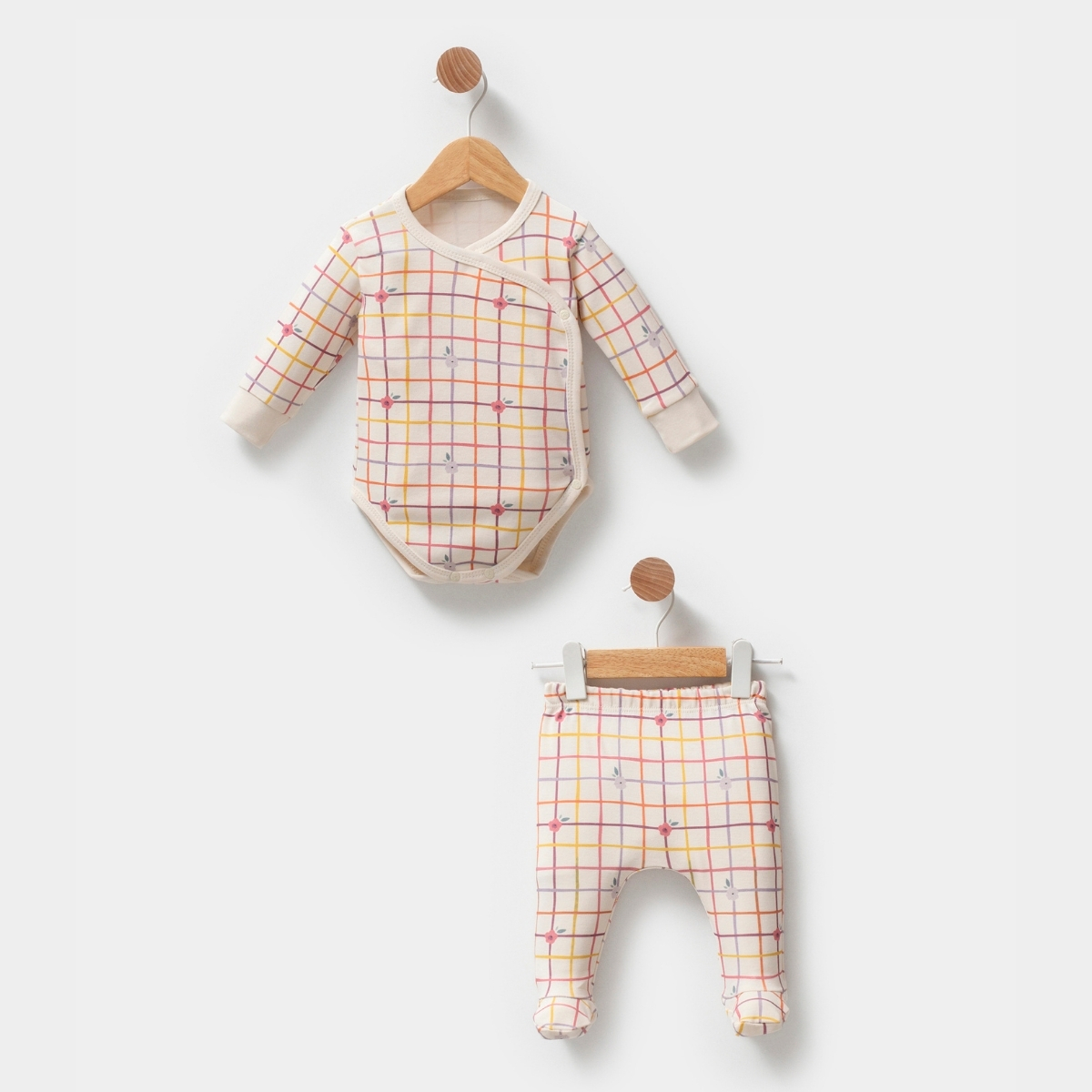 ESYA BABY KIZ 3-6-9 AY EKOSE KRUVAZE TAKIM