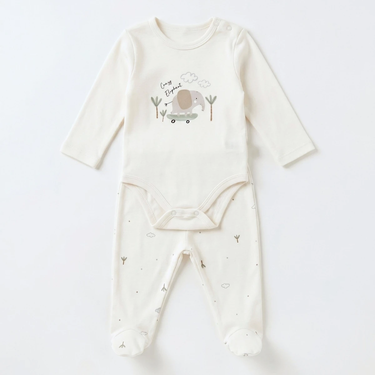 MOONSTAR ERKEK 6-9 AY FİL BASKILI TAKIM