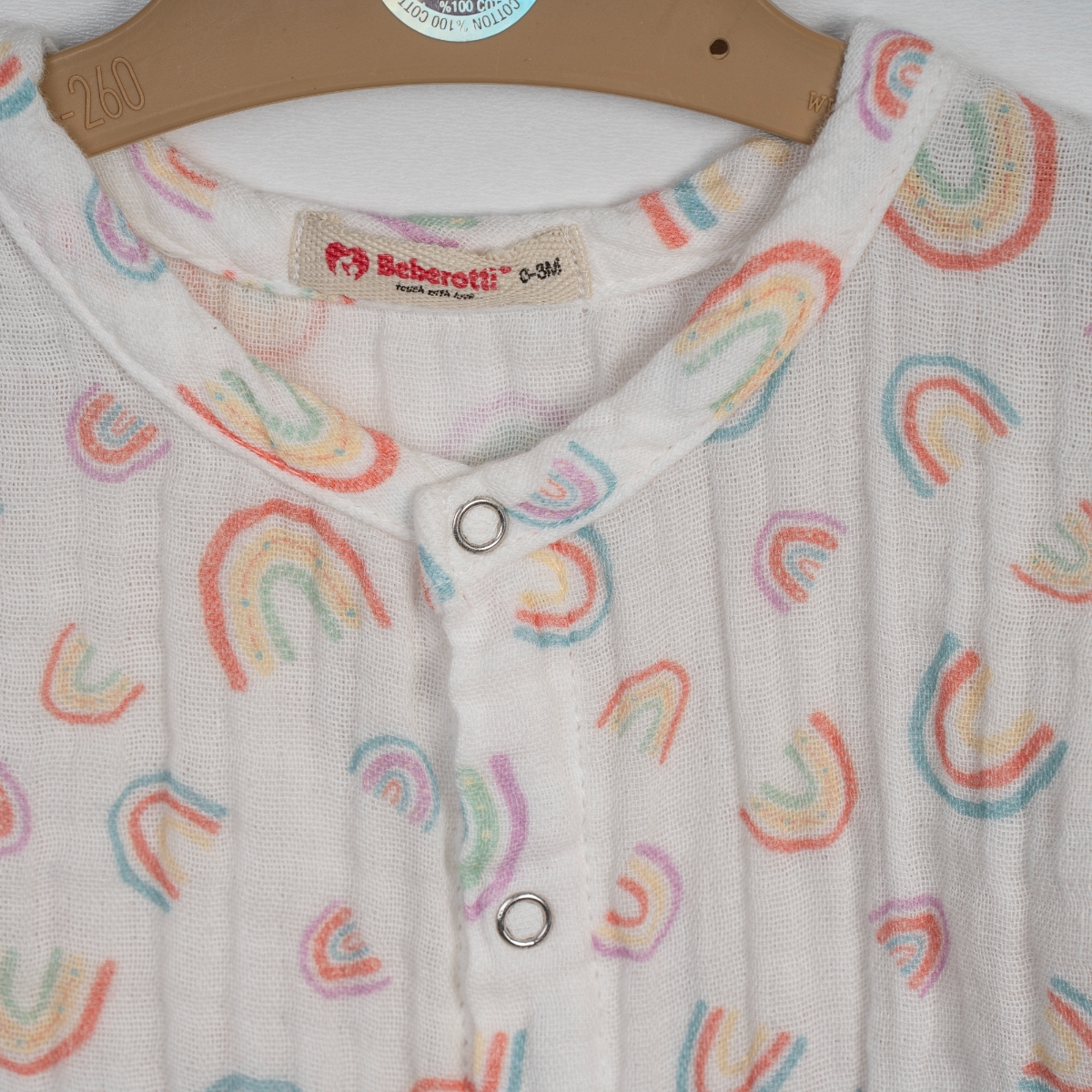 BEBEROTTİ UNISEX 3-6-9-12 AY MÜSLİN TULUM