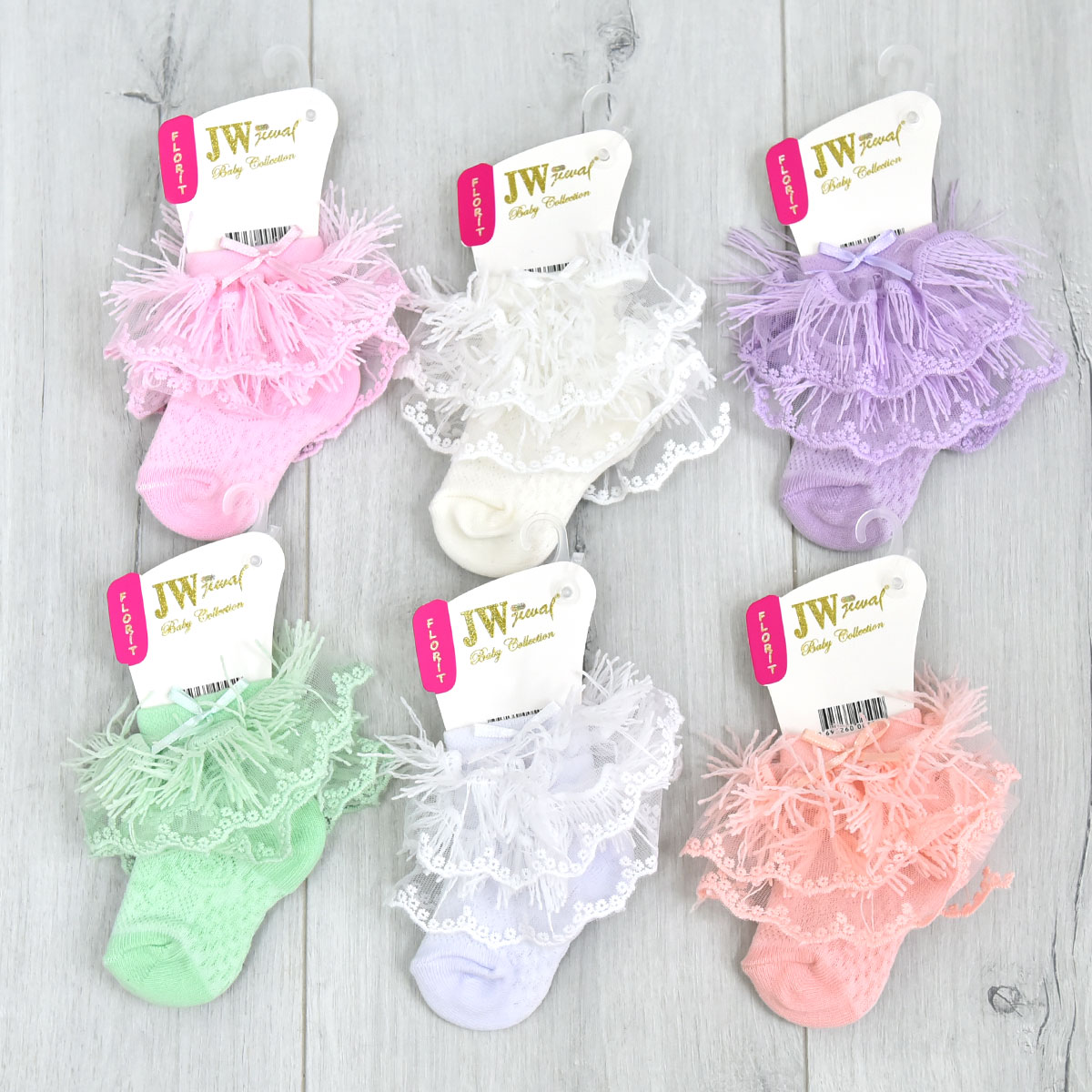 FLORİT DANTELLİ ÇORAP 12Lİ