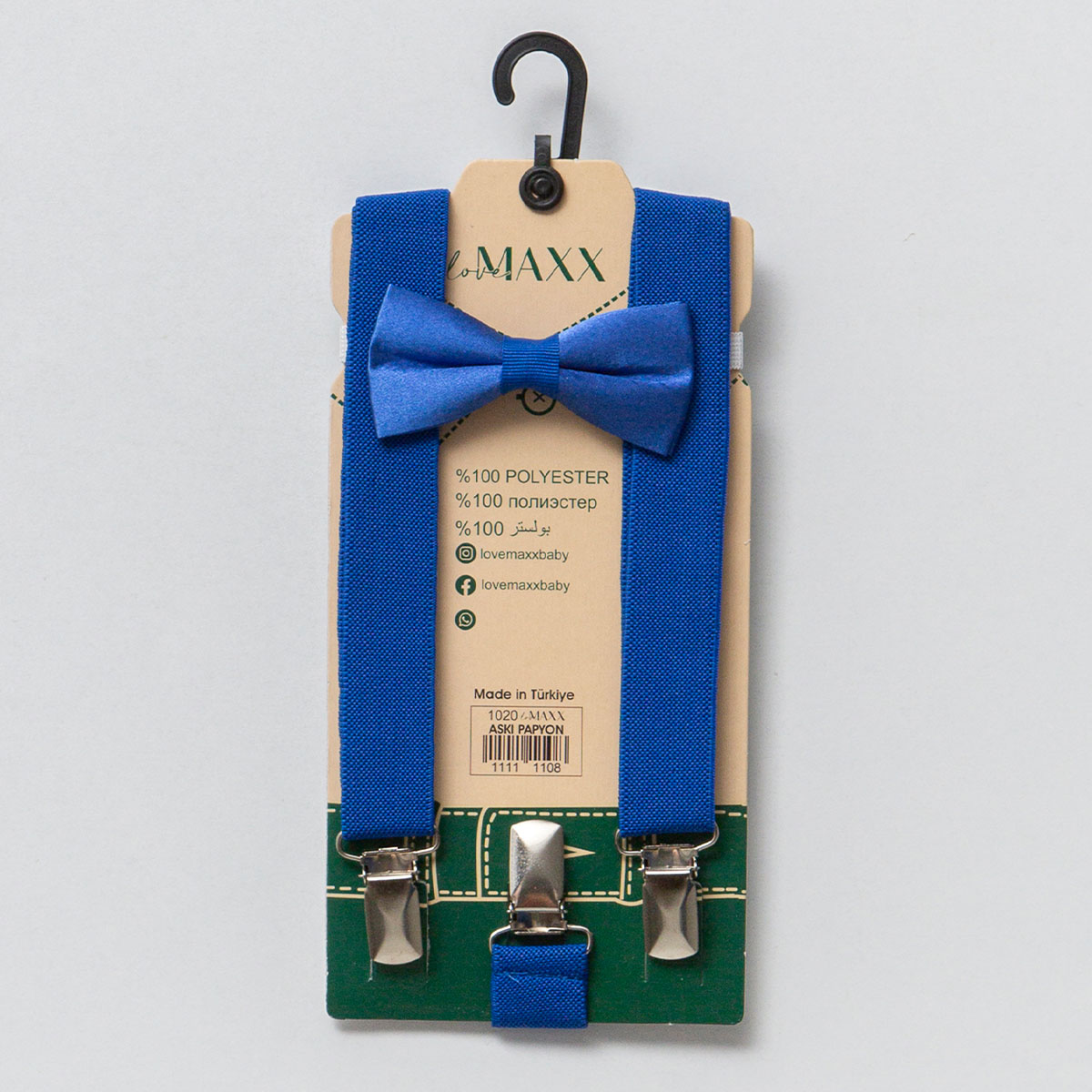 LOVEMAXX ERKEK 0-24 AY PANTOLON ASKISI PAPYON SET