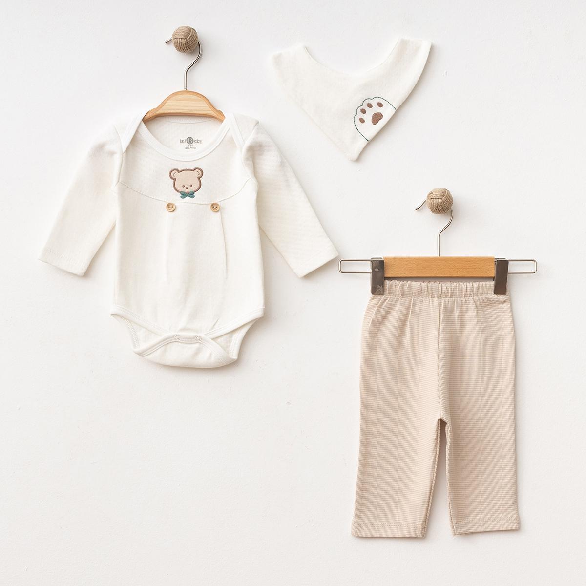 IŞIL BABY ERKEK 3-6-9-12 AY AYICIKLI BODYLİ TAKIM