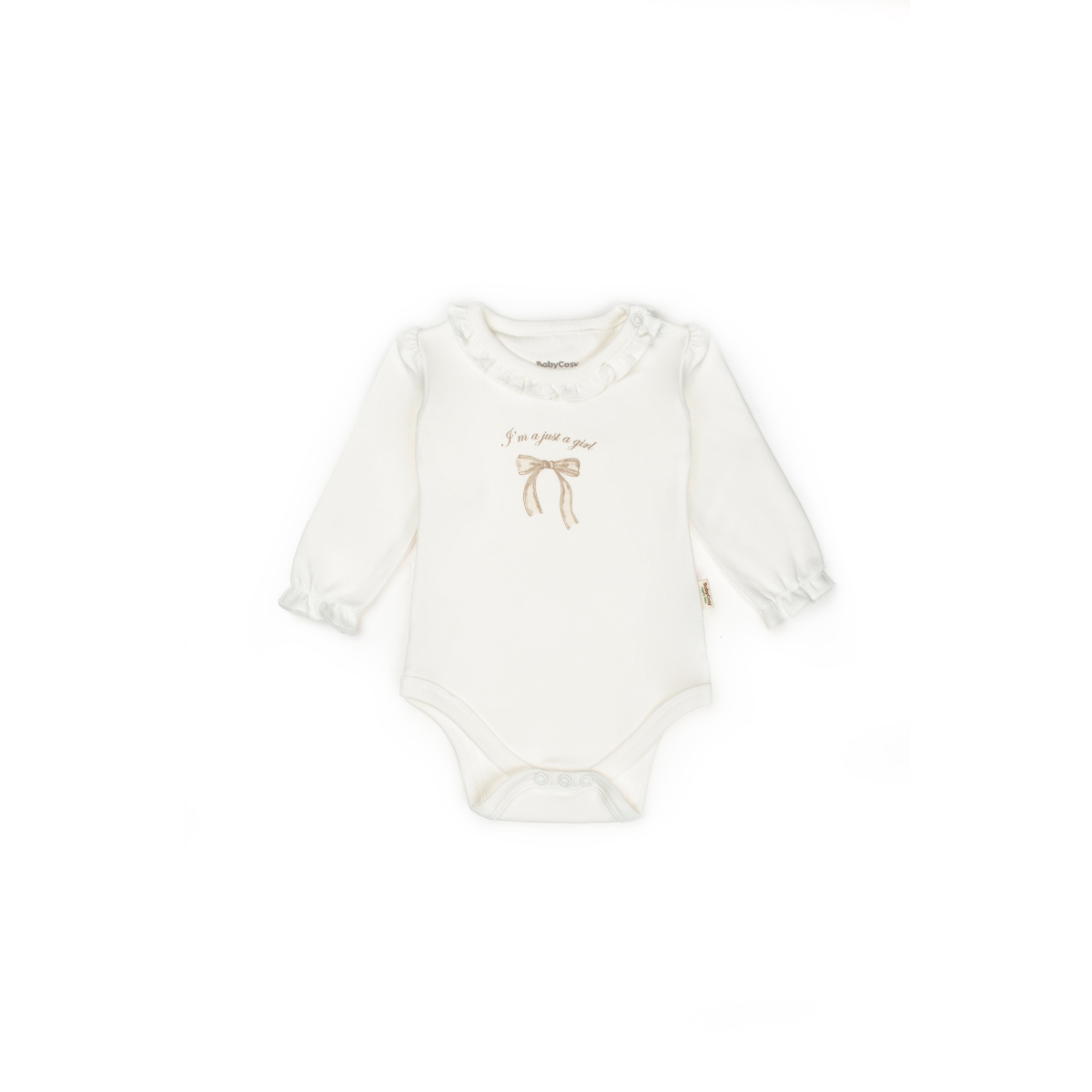 BABYCOSY KIZ 6-9-12-18-24 AY BOW UZUNKOL 2Lİ BODY