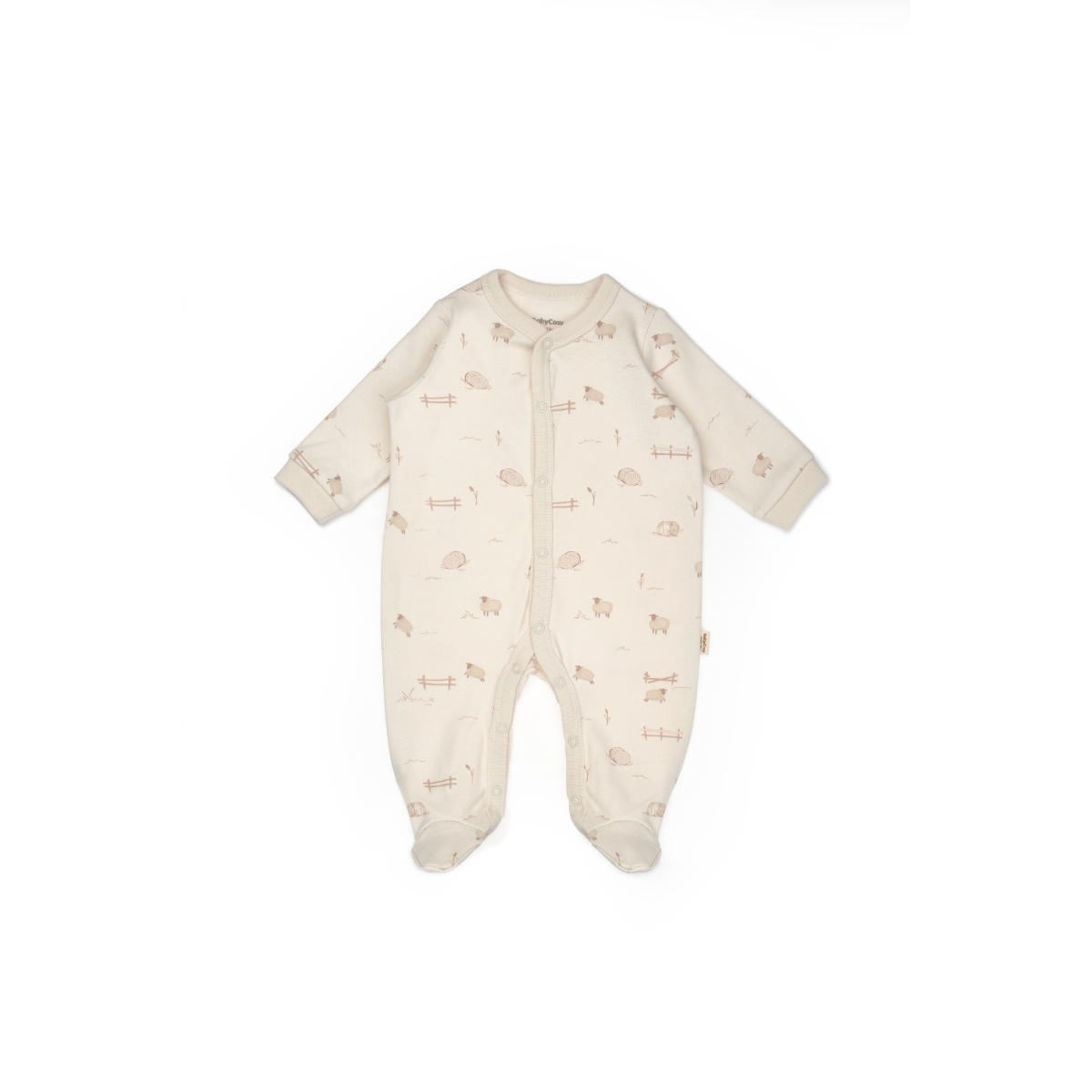 BABYCOSY ORGANIC UNISEX 3-6 AY LAMB 2Lİ PATİKLİ TULUM