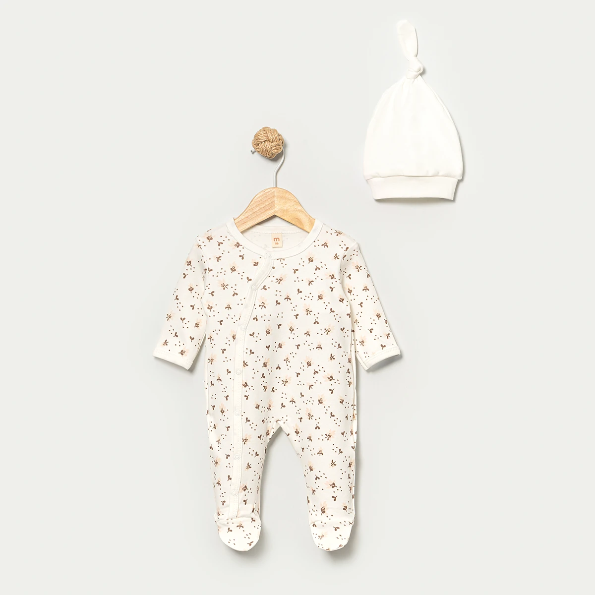 MİNİSSE KIZ 0/3-3/6 AY CUTE FLOWER 2Lİ TULUM