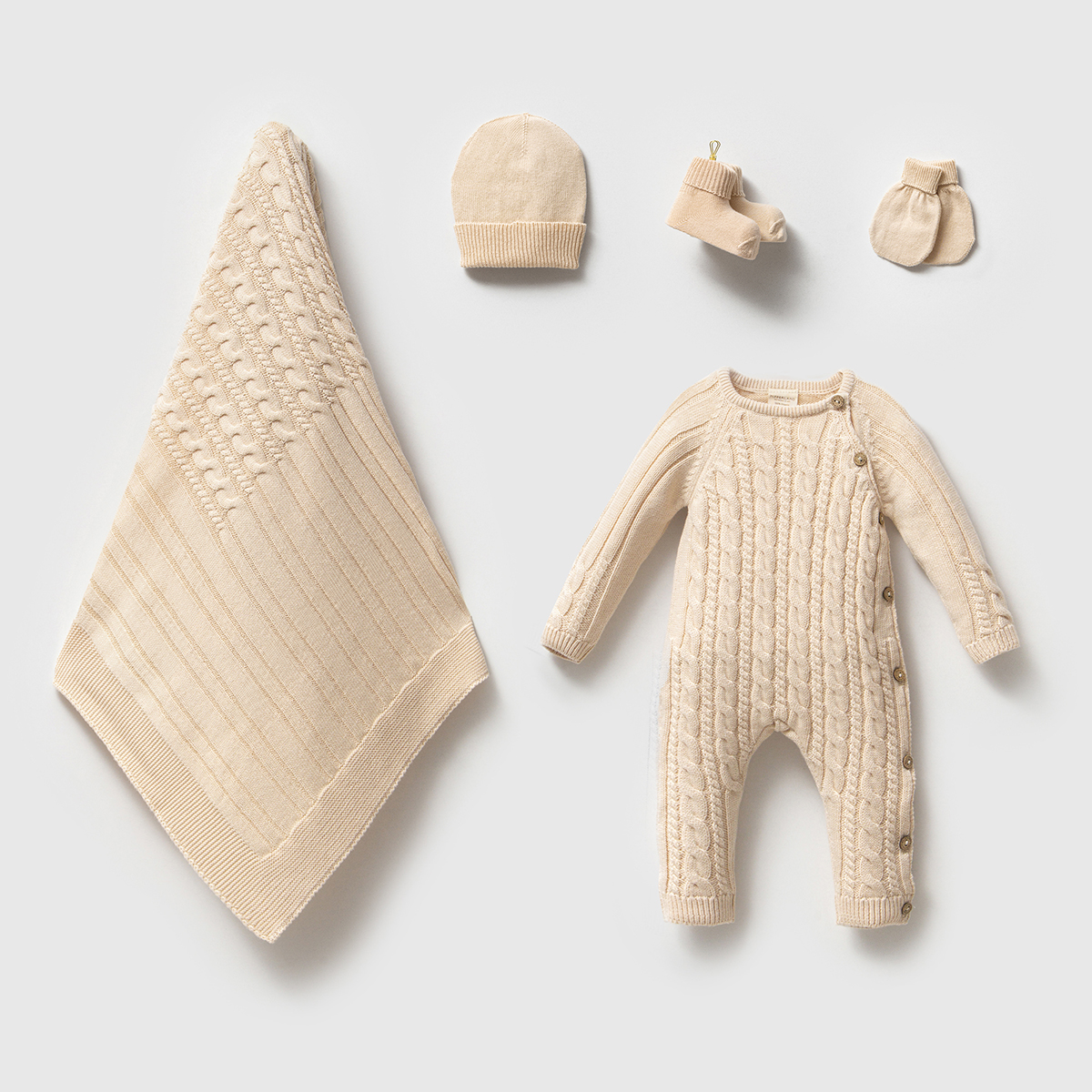 NİPPERLAND UNISEX 0-3 AY GOTS 5Lİ SET