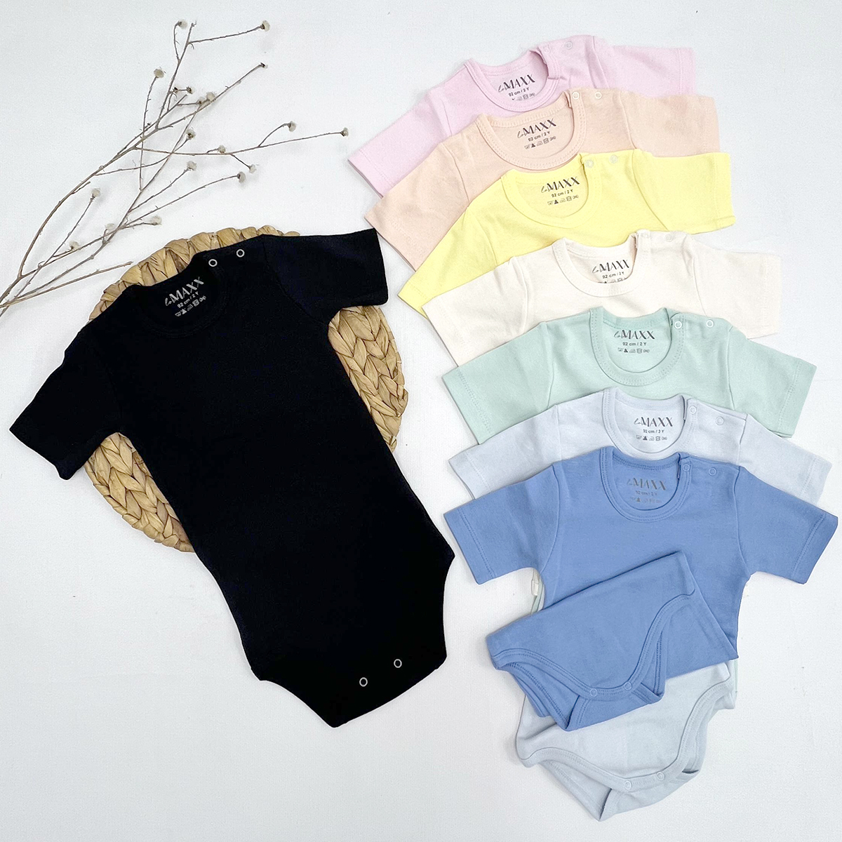 LOVEMAXX UNISEX 2-3-4 YAŞ KISAKOL BODY