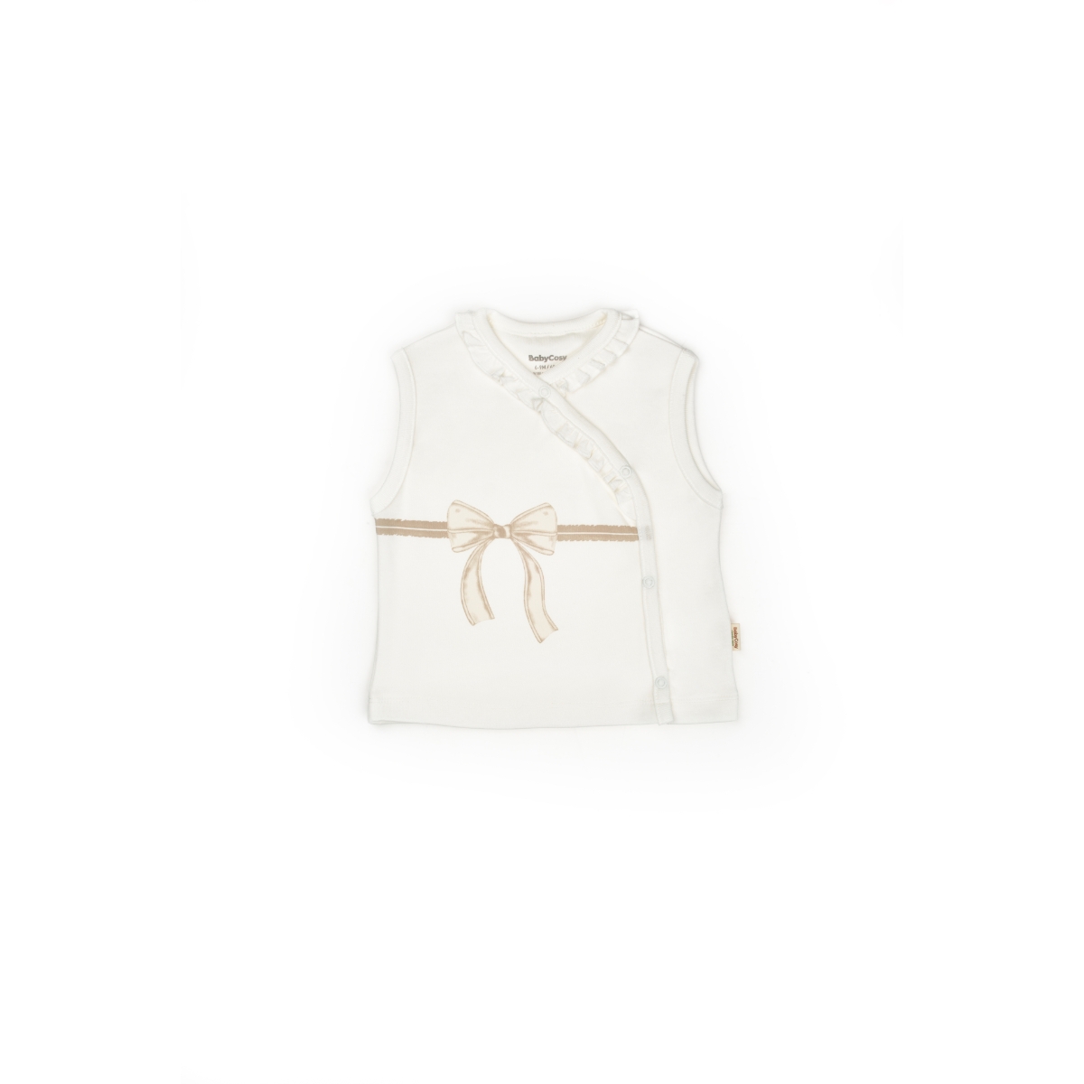 BABYCOSY KIZ 6-9-12-18-24 AY BOW 2Lİ YELEK