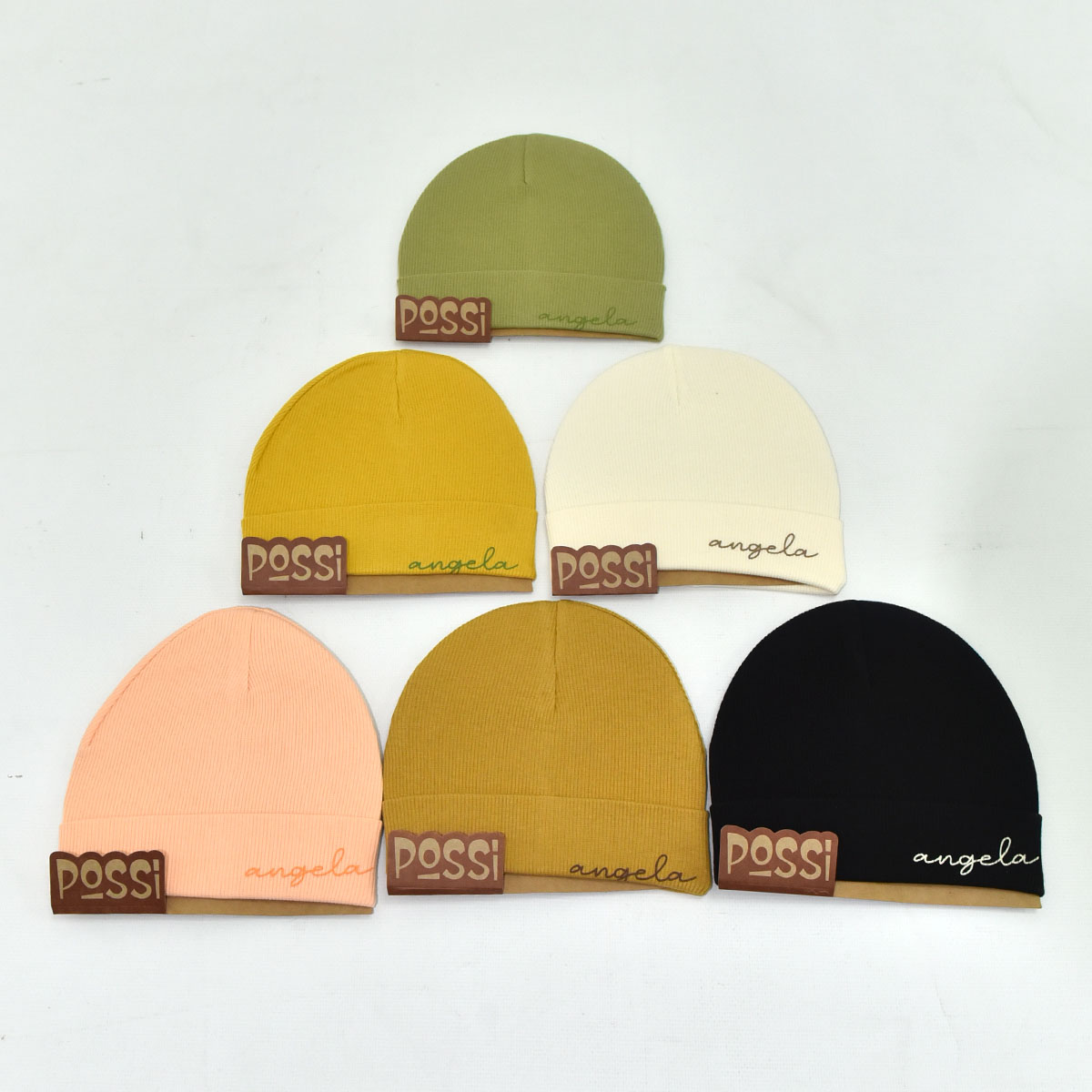 POSSİ UNISEX 0-12 AY ANGELA KAŞKORSE ŞAPKA 12Lİ