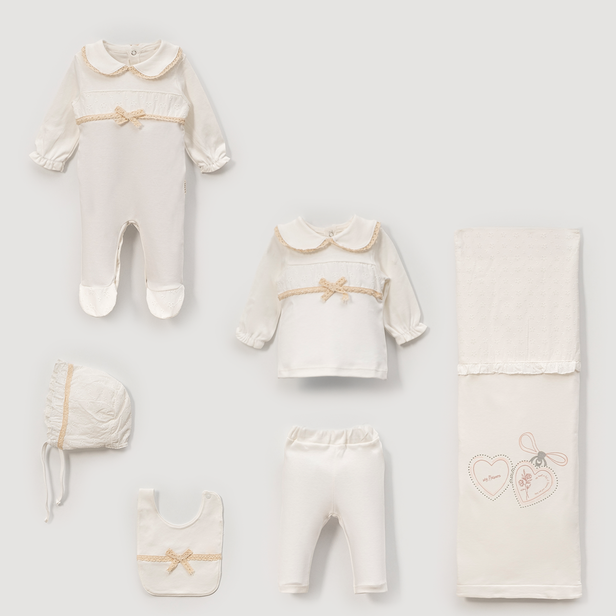 LOVEMAXX KIZ 0-3 AY MY FLOWERS KALPLİ KUTULU 6LI SET