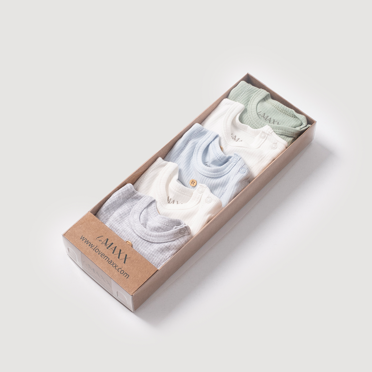 LOVEMAXX ERKEK 0/3-3/6 AY 5Lİ UZUNKOL BODY