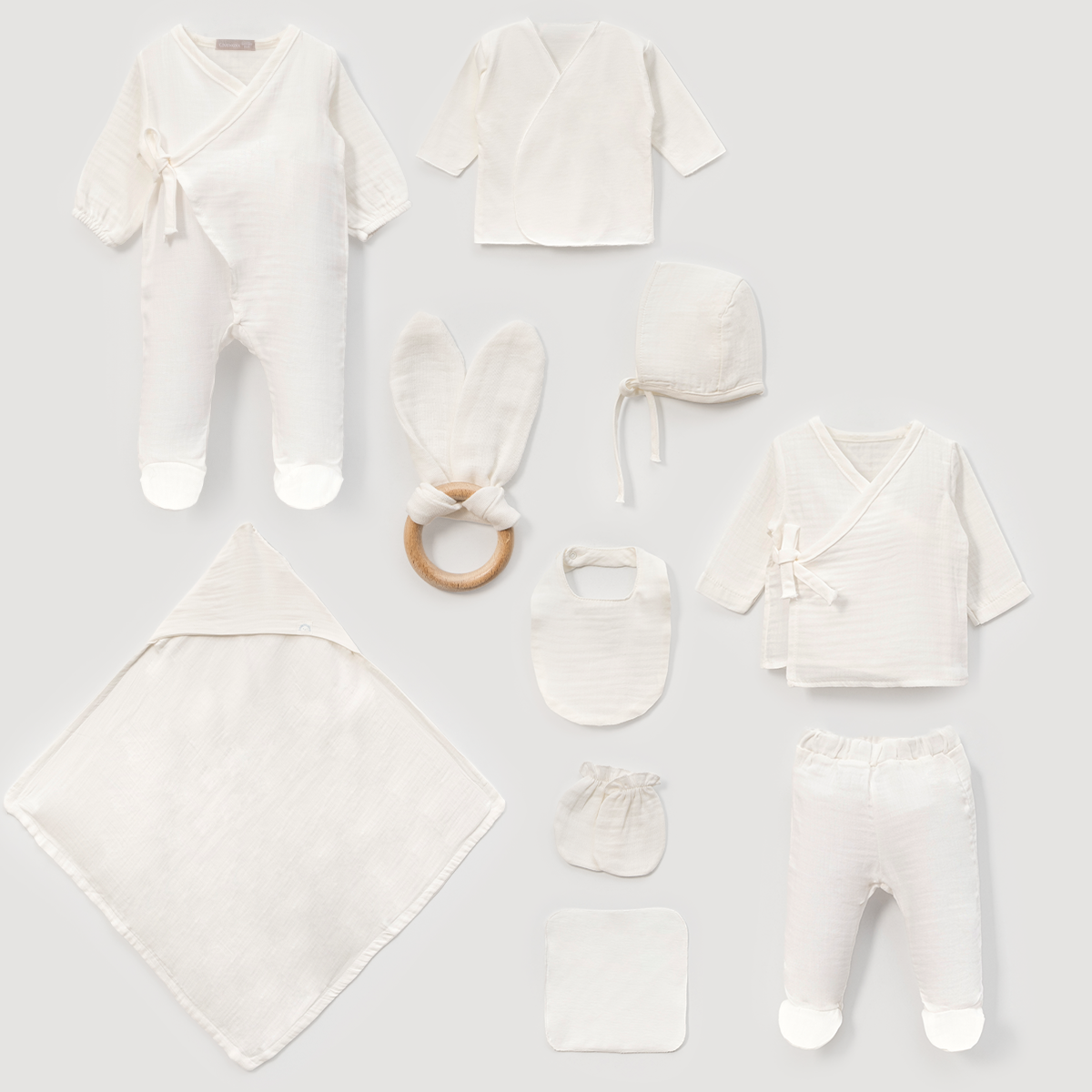LOVEMAXX UNISEX 0-3 AY MÜSLİN 10LU SET