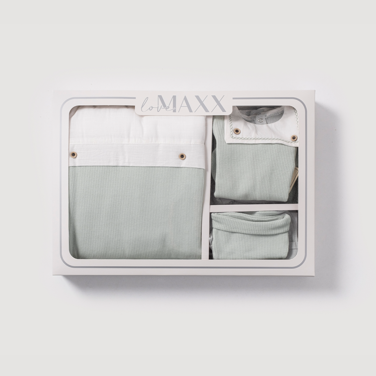 LOVEMAXX UNISEX 0-3 AY KAŞKORSE KUTULU 7Lİ SET