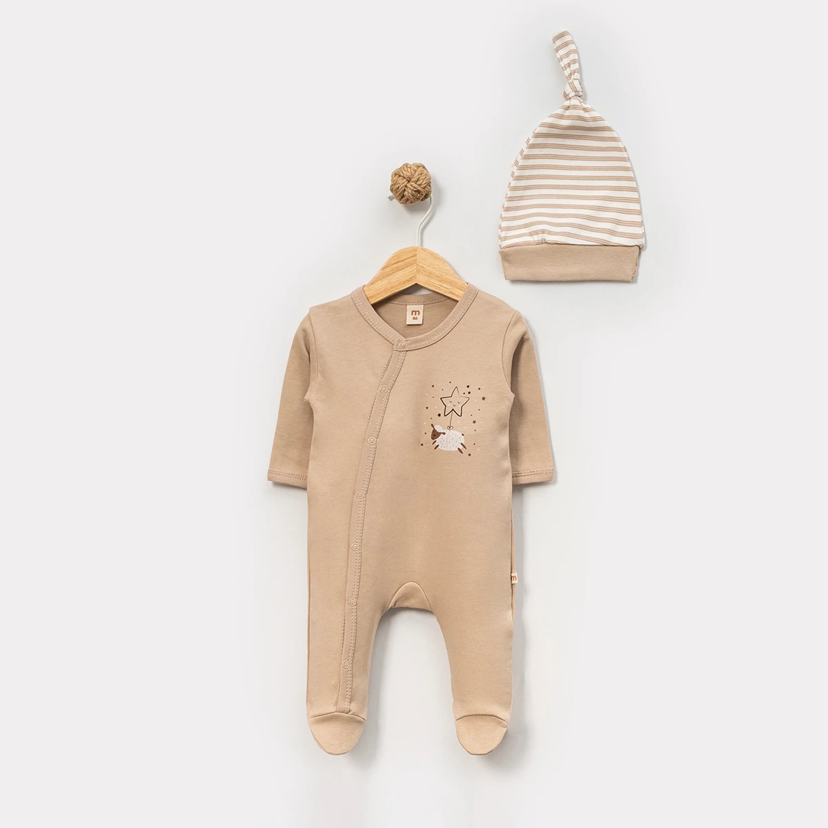 MİNİSSE UNISEX 3/6 AY  ÇİZGİLİ 2Lİ TULUM