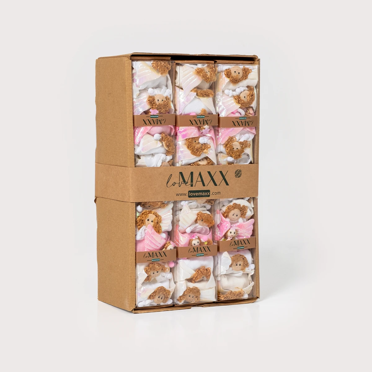 LOVEMAXX KIZ 0/3-3/6 AY MELEK 5Lİ ÇORAP 12Lİ KUTU