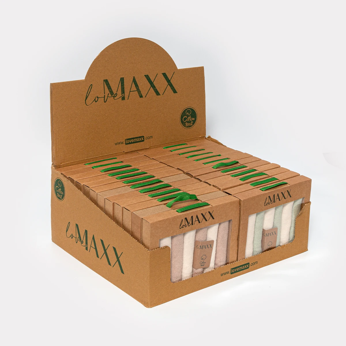 LOVEMAXX UNISEX 23*23 CM 6LI HAVLU MENDİL 24LÜ BOX