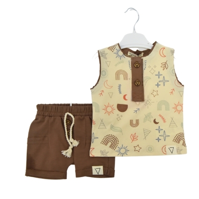 BABY COOL ERKEK 6-9-12-18 AY ŞORTLU TAKIM