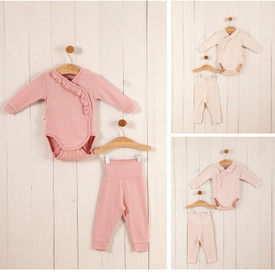 ANNA BABBA KIZ 0/1-1/3 AY BABY NATURE 2Lİ TAKIM