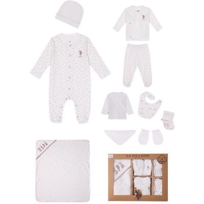 US POLO ERKEK 0-3 AY 10LU ZIBIN SET