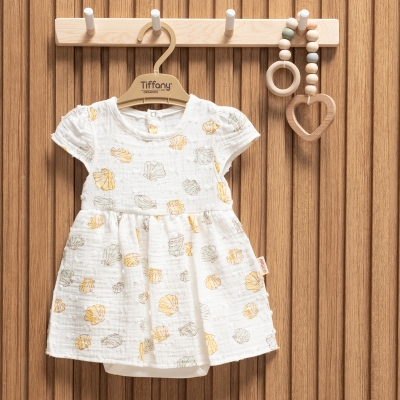 TİFFANY KIZ 6-9-12-18-24 AY SEA SHELL ROMPER